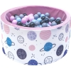 Boldbassin med bolde - pink med planeter inkl 200 bolde