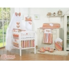 11-delt sengesæt med net Hanging Hearts  Orange Striber