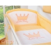3-delt sengesæt til babyseng Little Prince / Princess  Fersken