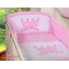 3-delt sengesæt til babyseng Little Prince / Princess  Lyserød Pink