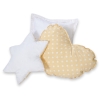 3 puder  Beige Polkaprikker