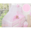 5-delt sengesæt til babyseng Hanging Hearts  Lyserød Pink Striber