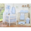 7-delt sengesæt i bomuld med sengehimmel Hearts  Blå Ternet