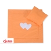 Baby barnevogn sengesæt i 2 dele - Hanging hearts  Orange