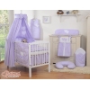 Baby sengehimmel lavet af bomuld for tremmeseng - Hanging Hearts  Lilla Bomuld