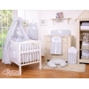 Baby sengehimmel lavet af bomuld for tremmeseng - Hanging Hearts  Sort Polkaprikker Bomuld