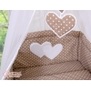 Baby sengehimmel lavet af tyl - Hanging Hearts  Polkaprikker Sifonki