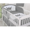 Baby sengesæt i 3 dele Little Prince / Princess  Antracit