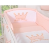 Baby sengesæt i 3 dele Little Prince / Princess  Pulverrosa