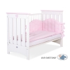 Baby tremmeseng 120x60 Lorenzo III  Lyserød Hvid Pink