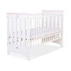 Baby tremmeseng 120x60 Lorenzo III  Lyserød Hvid Pink