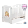 Baby tremmeseng 120x60cm Bamse Barnaba  Hvid