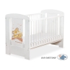 Baby tremmeseng 120x60cm Bamse Barnaba  Hvid