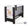 Baby tremmeseng 120x60cm Bamse med sløjfe  Lilla