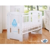 Baby tremmeseng 120x60cm Glamour  Hvid Blå Glamour