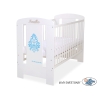 Baby tremmeseng 120x60cm Glamour  Hvid Blå Glamour