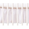 Baby tremmeseng dekorativ støv flæse-kantskjuler 120x60cm - Hanging Hearts  Hvid