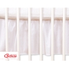 Baby tremmeseng dekorativ støv flæse-kantskjuler 120x60cm - Hanging Hearts  Hvid