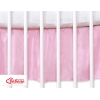 Baby tremmeseng dekorativ støv flæse-kantskjuler 120x60cm - Hanging Hearts  Lyserød Pink