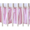 Baby tremmeseng dekorativ støv flæse-kantskjuler 120x60cm - Hanging Hearts  Lyserød Pink Polkaprikker