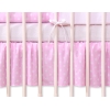 Baby tremmeseng dekorativ støv flæse-kantskjuler 120x60cm - Hanging Hearts  Lyserød Pink Polkaprikker