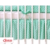 Baby tremmeseng dekorativ støv flæse-kantskjuler 120x60cm - Hanging Hearts  Mint Polkaprikker