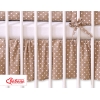 Baby tremmeseng dekorativ støv flæse-kantskjuler 120x60cm - Hanging Hearts  Polkaprikker