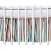 Baby tremmeseng dekorativ støv flæse-kantskjuler 124x70cm - Hanging Hearts  Striber
