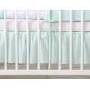 Baby tremmeseng dekorativ støv flæse-kantskjuler 140x70cm - Little Prince/Princess  Mint