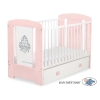 Baby tremmeseng med skuffe 120x60cm Glamour  MAXI Glamour