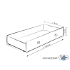 Baby tremmeseng med Skuffe 120x60cm Happy   MAXI