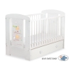 Baby tremmeseng med Skuffe 120x60cm Happy   MAXI