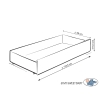 Baby tremmeseng med Skuffe 120x60cm Happy   STANDARD Skov