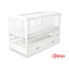 Baby tremmeseng med Skuffe 120x60cm Hjerter  MAXI