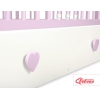 Baby tremmeseng med Skuffe 120x60cm Hjerter  MAXI