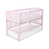 Baby tremmeseng med Skuffe 120x60cm Hjerter  STANDARD