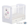 Baby tremmeseng med Skuffe 120x60cm Munter Ugler   MAXI