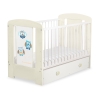 Baby tremmeseng med Skuffe 120x60cm Munter Ugler   MAXI