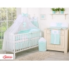 Baby tremmeseng myggenet lavet af tyl - Little Prince/Princess  Mint Sifonki