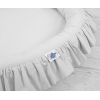 Babynest med flæser  Grå