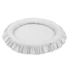 Babynest med flæser  Grå