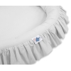 Babynest med flæser  Grå