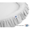 Babynest med flæser  Grå