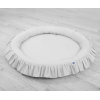 Babynest med flæser  Grå