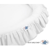 Sengehimmel Baby med Babynest med flæser Hvid