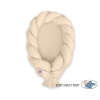Babyrede med flettet kant - Sengerand  Beige