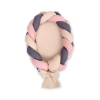 Babyrede med flettet kant - Sengerand  Beige Antracit Støvet Pink