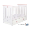 Babyseng LORENZO med Sfuffe  MAXI Hvid Pulverrosa