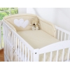 Babysengesæt  Beige Polkaprikker