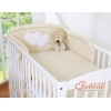 Babysengesæt  Beige Polkaprikker